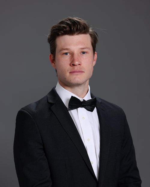 Double Black Feathered Bow Tie